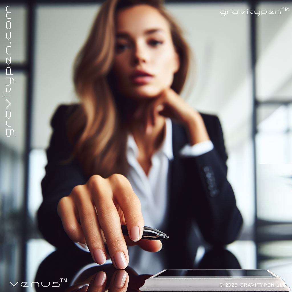 Venus ™ by Gravitypen ®  - The womans executive pen by Gravity pen ® . Self Balancing Luxury Pen.