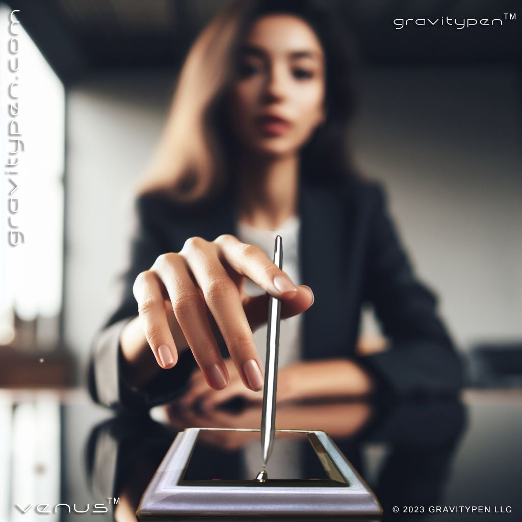 Venus ™ by Gravitypen ®  - The womans executive pen by Gravity pen ® . Self Balancing Luxury Pen.