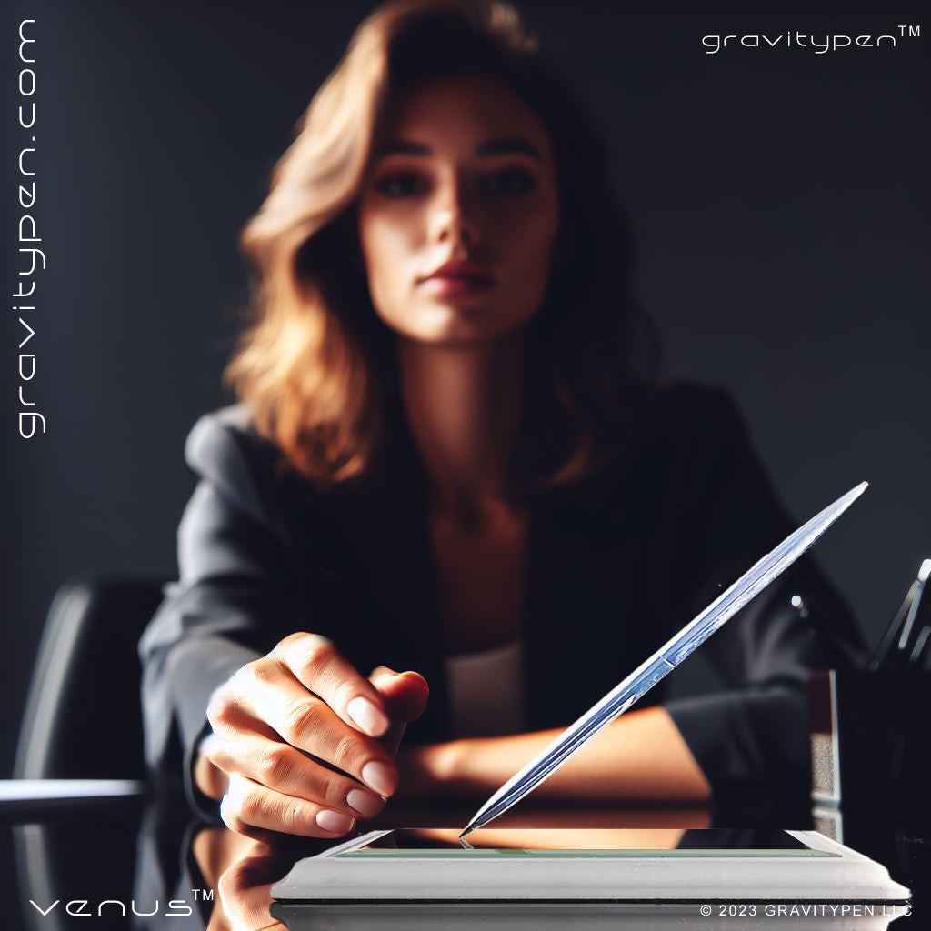 Venus ™ by Gravitypen ®  - The womans executive pen by Gravity pen ® . Self Balancing Luxury Pen.