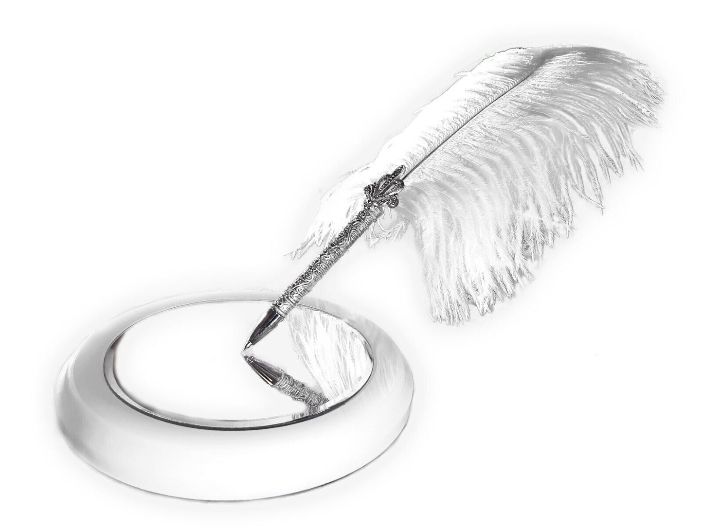 Avalon ™ by Gravitypen ® - The Feather Wedding Pen by Gravity pen ® .