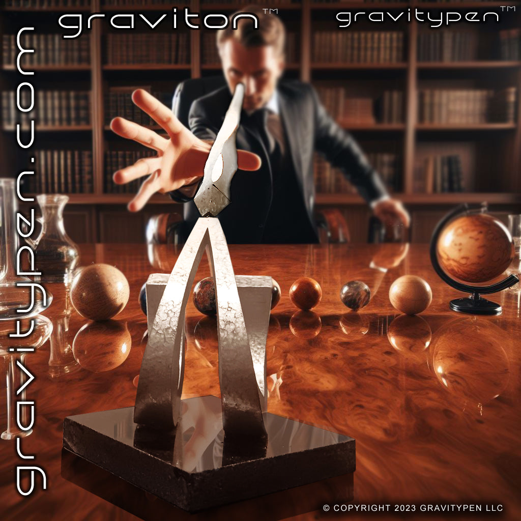 Graviton ™ by Gravitypen ™ - The Original Free Standing, Self Balancing Luxury Pen