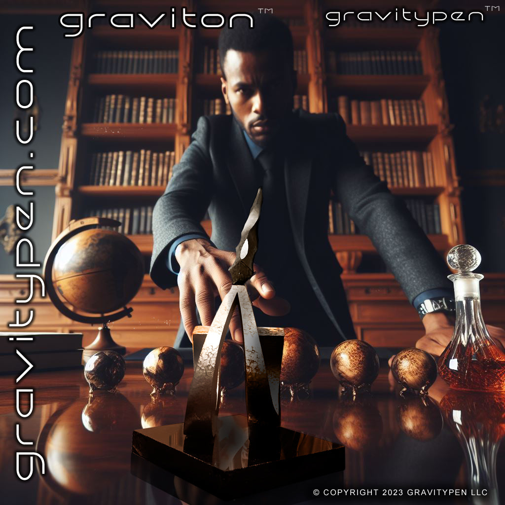 Graviton ™ by Gravitypen ™ - The Original Free Standing, Self Balancing Luxury Pen